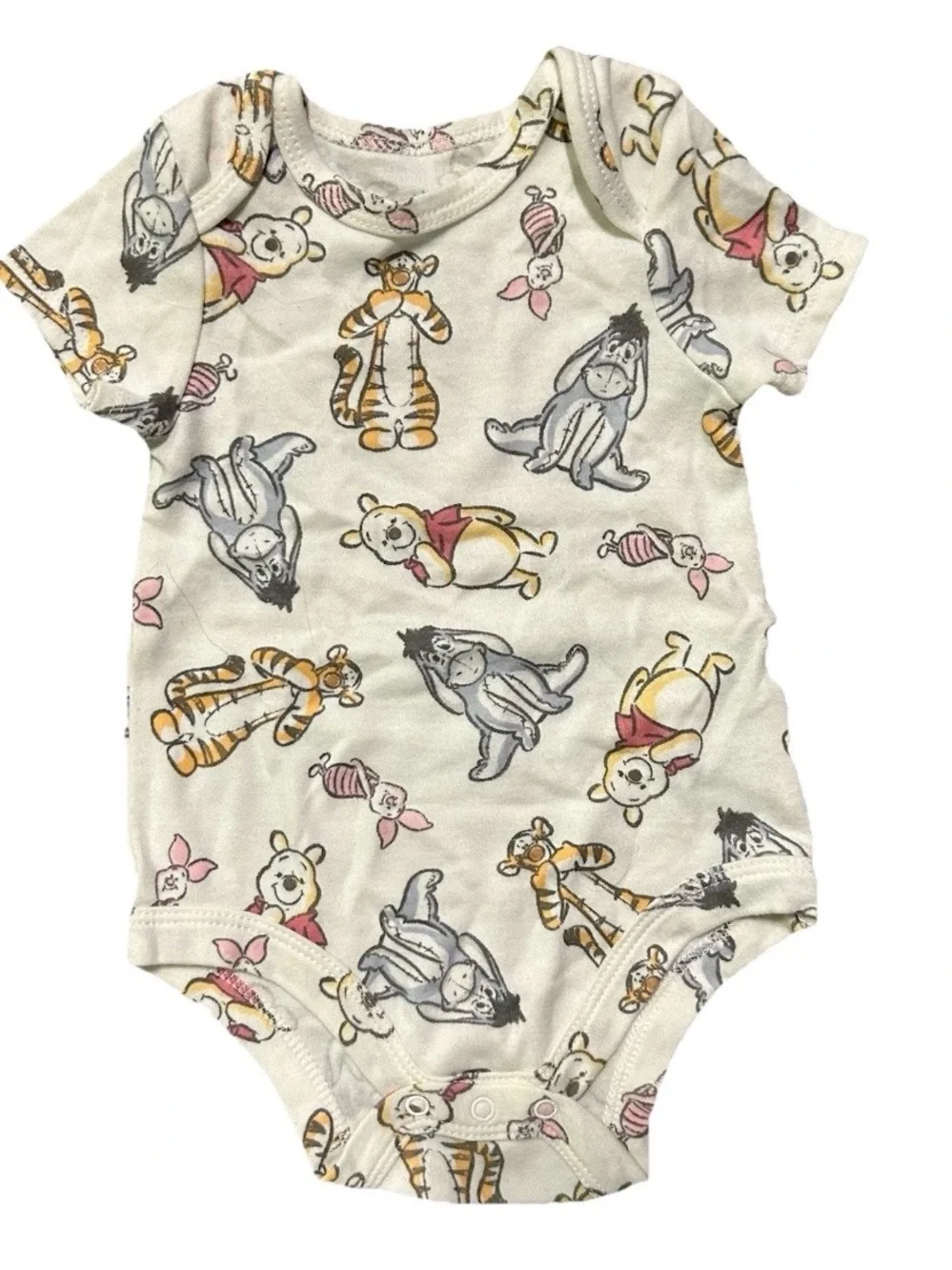 Neutral Baby Short Sleeve Bodysuits Pooh Disney Size 3-6 Months